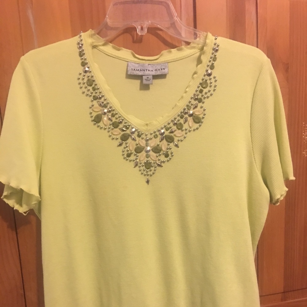 Jacket with matching top.